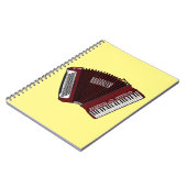 Afbeelding cordion cartoon notitieboek (Linkerzijde)