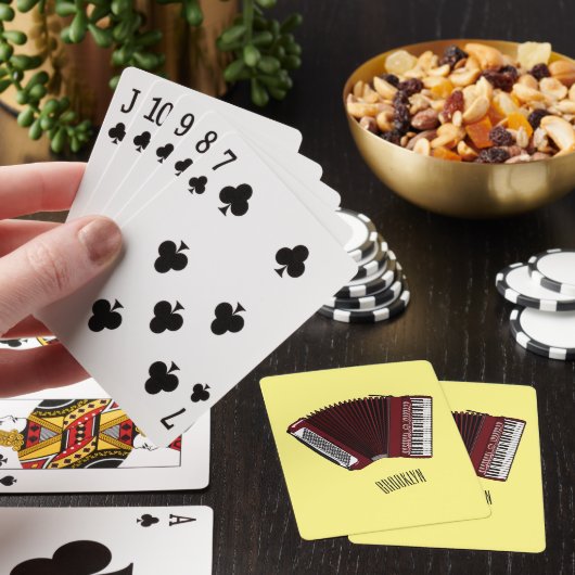 Afbeelding cordion cartoon pokerkaarten (Insitu)