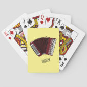 Afbeelding cordion cartoon pokerkaarten (Achterkant)