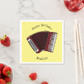 Afbeelding cordion cartoon servet (Insitu)