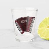 Afbeelding cordion cartoon shot glas (Voorkant)