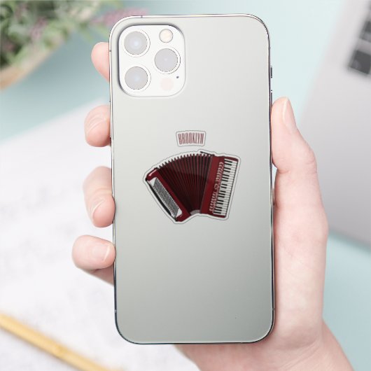 Afbeelding cordion cartoon sticker (Telefoon)