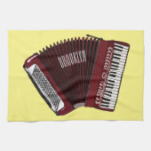 Afbeelding cordion cartoon theedoek (Horizontaal)