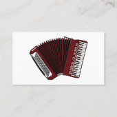 Afbeelding cordion cartoon visitekaartje (Achterkant)