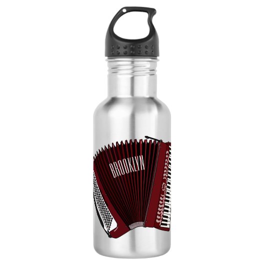 Afbeelding cordion cartoon waterfles  (Voorkant)