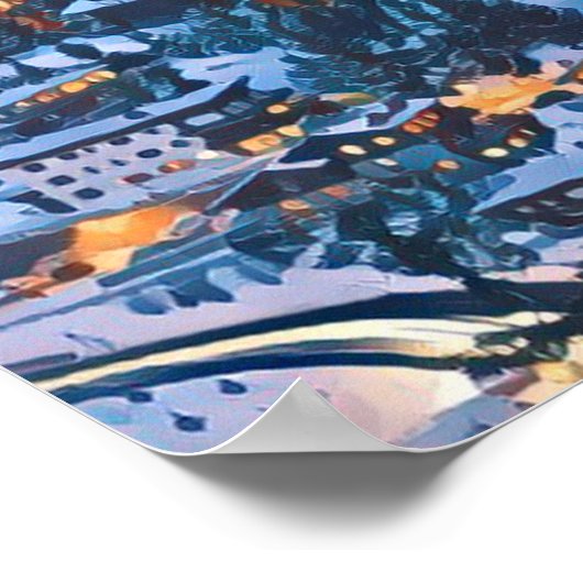 Afbeelding Courchevel skigebied Poster (Hoek)