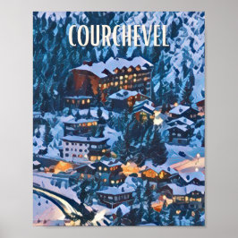 Afbeelding Courchevel skigebied Poster