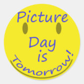 Afbeelding Dag Ronde Sticker (Voorkant)