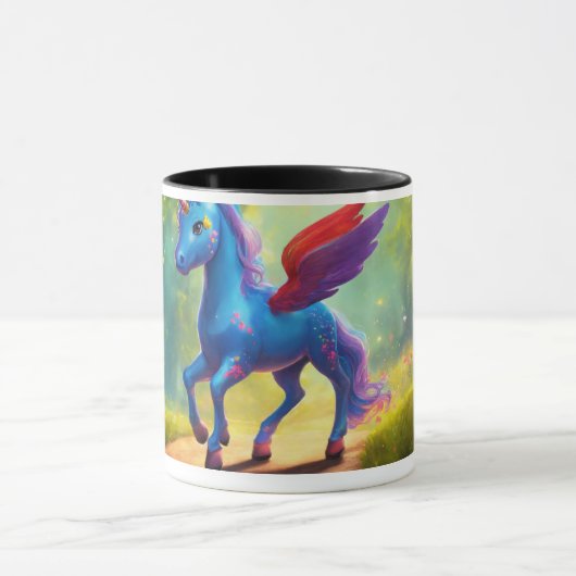 afbeelding dat shows Brillo DE EENHOORN verzorgen Mok (Midden)