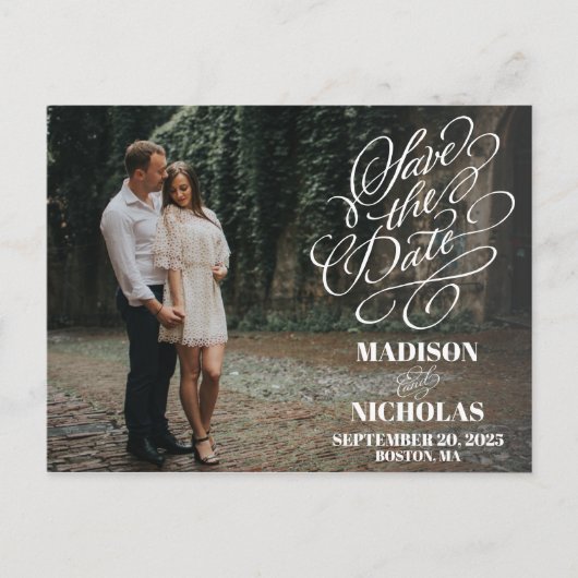 Afbeelding De datum opslaan Briefkaart, enkele fot Briefkaart (Voorkant)