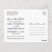 Afbeelding De datum opslaan Briefkaart, foto witte Briefkaart (Achterkant)