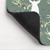 Afbeelding Deer op Hunter Green Muismat (Hoek)