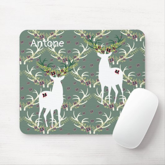 Afbeelding Deer op Hunter Green Muismat (Met muis)