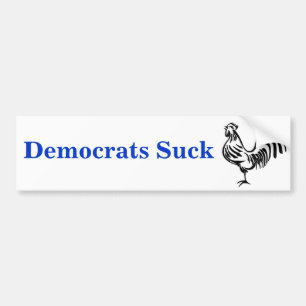 afbeelding, Democraten Suck Bumpersticker