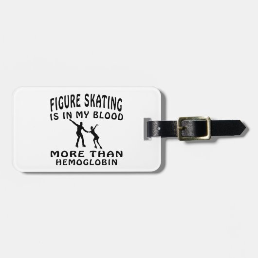 Afbeelding design voor schaatsen bagagelabel (Voorkant horizontaal)
