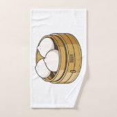 Afbeelding dim sum cartoon bad handdoek (Handdoek)