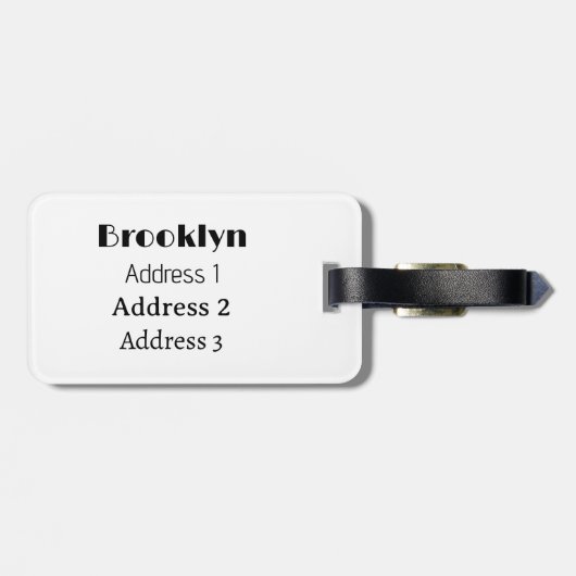 Afbeelding dim sum cartoon bagagelabel (Achterkant horizontaal)