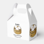 Afbeelding dim sum cartoon bedankdoosjes (Voorkant Zijde)