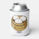 Afbeelding dim sum cartoon blikjeskoeler (Blikje Voorkant)