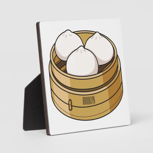 Afbeelding dim sum cartoon fotoplaat (Voorkant)