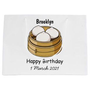 Afbeelding dim sum cartoon groot cadeauzakje