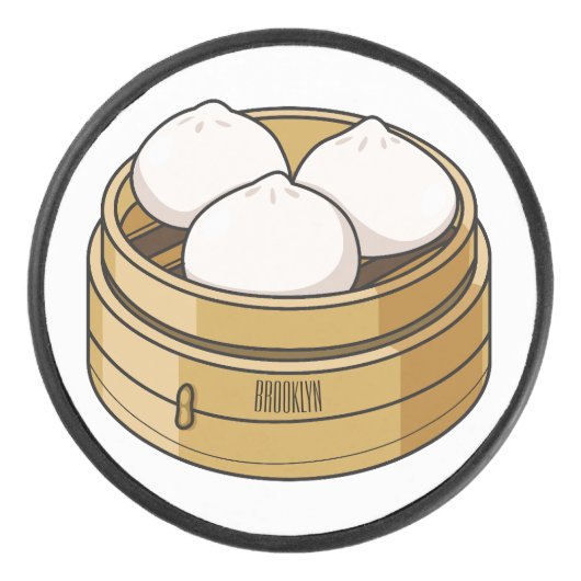 Afbeelding dim sum cartoon hockey puck (Voorkant)