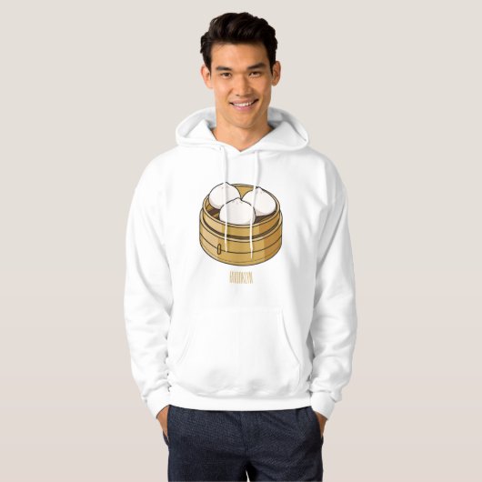 Afbeelding dim sum cartoon hoodie (Voorkant volledig)