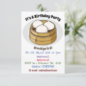 Afbeelding dim sum cartoon kaart (Staand voorkant)