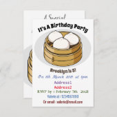 Afbeelding dim sum cartoon kaart (Voorkant / Achterkant)