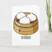 Afbeelding dim sum cartoon kaart (Voorkant)