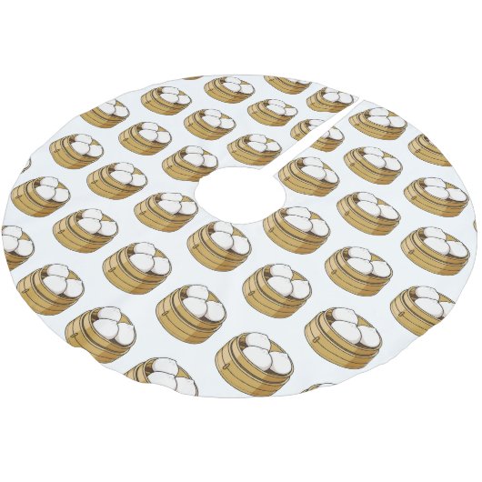 Afbeelding dim sum cartoon kerstboom rok (Gekanteld)