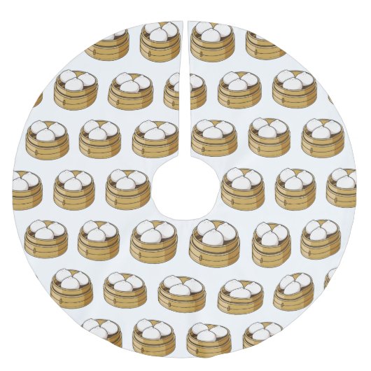 Afbeelding dim sum cartoon kerstboom rok (Voorkant)