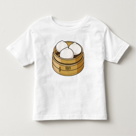 Afbeelding dim sum cartoon kinder shirts (Voorkant)