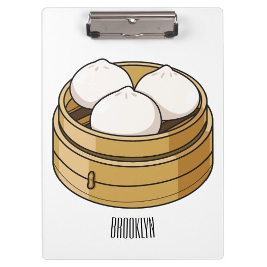 Afbeelding dim sum cartoon klembord (Voorkant)