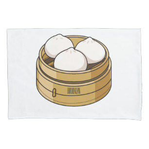 Afbeelding dim sum cartoon kussensloop
