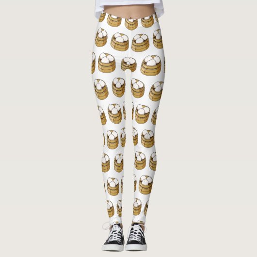 Afbeelding dim sum cartoon leggings (Voorkant)
