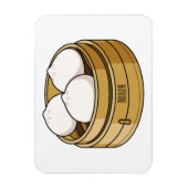Afbeelding dim sum cartoon magneet (Verticaal)