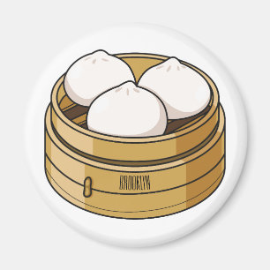 Afbeelding dim sum cartoon magneet