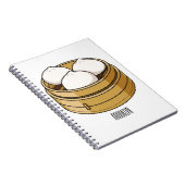 Afbeelding dim sum cartoon notitieboek (Rechterzijde)