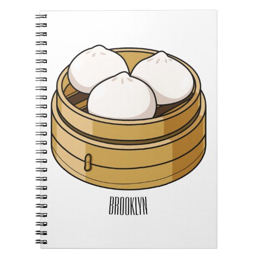 Afbeelding dim sum cartoon notitieboek (Voorkant)