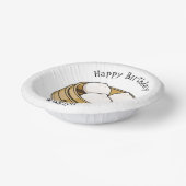 Afbeelding dim sum cartoon papieren kommen (Gebogen)