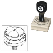 Afbeelding dim sum cartoon rubberstempel (Gestempeld)