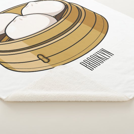 Afbeelding dim sum cartoon sherpa deken (3/4)