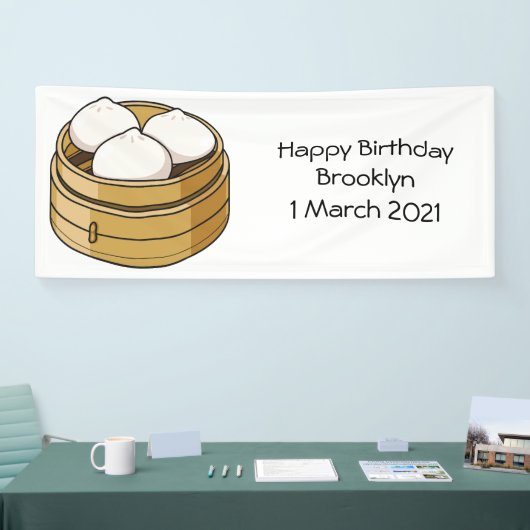 Afbeelding dim sum cartoon spandoek (Beurs)