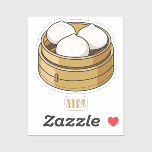 Afbeelding dim sum cartoon sticker (Vel)