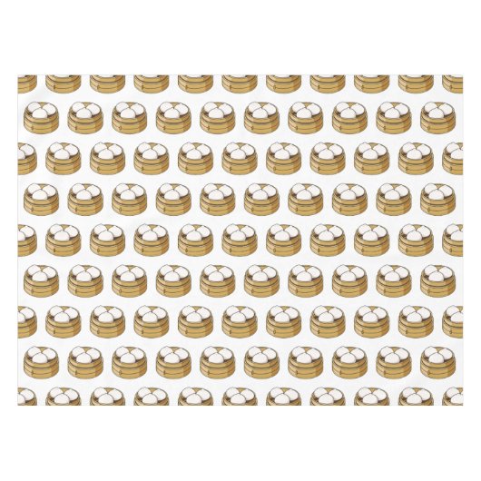 Afbeelding dim sum cartoon tafelkleed (Voorkant (Horizontaal))