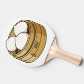 Afbeelding dim sum cartoon tafeltennisbatje (Zijkant)