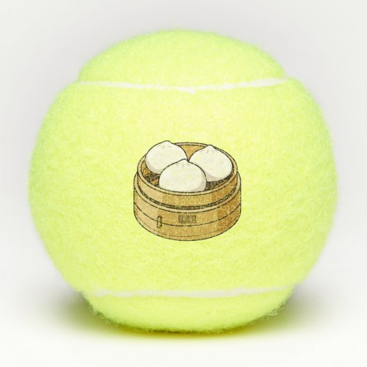 Afbeelding dim sum cartoon tennisballen (Voorkant)
