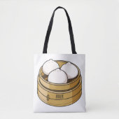 Afbeelding dim sum cartoon tote bag (Voorkant)