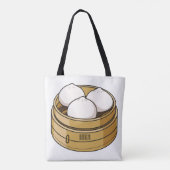 Afbeelding dim sum cartoon tote bag (Achterkant)